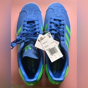 Adidas Gazelle Royal Blue Energy Green Sneakers Athletic